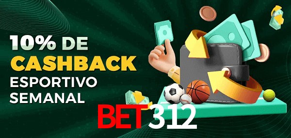 10% de bônus de cashback na bet312